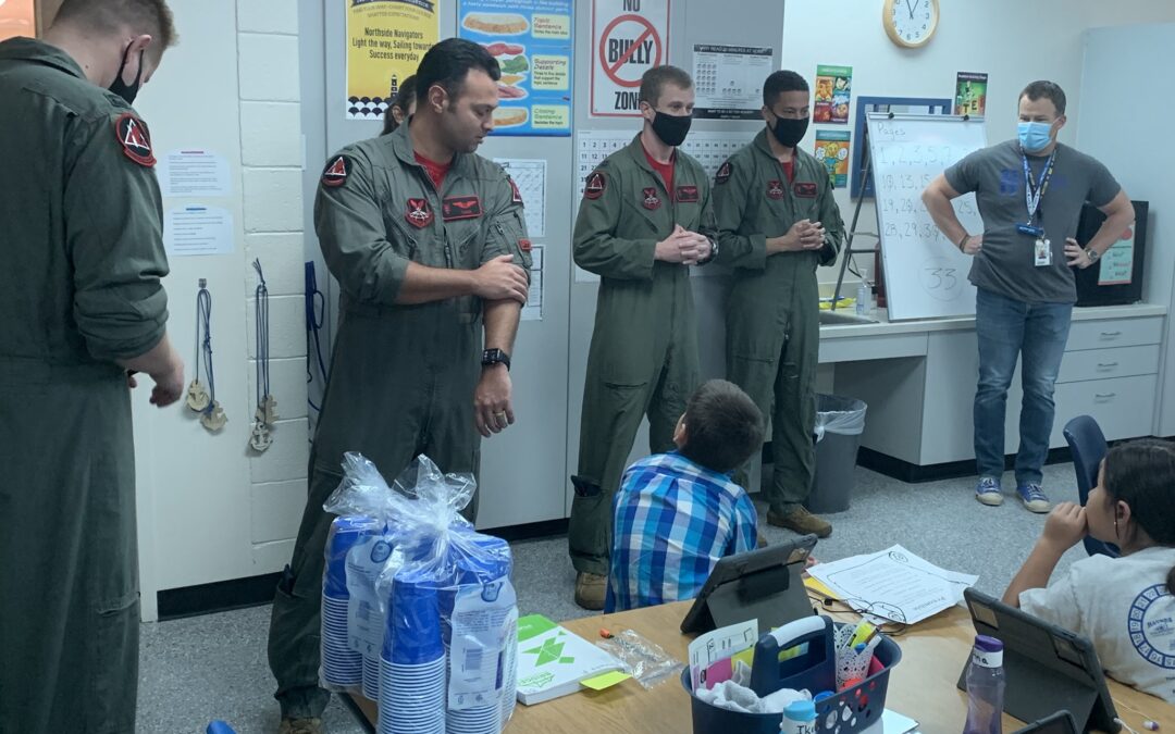 B-52 Crew Visit Northside Elementary School